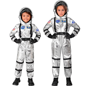 Astronaut Barnekostyme Sølv
