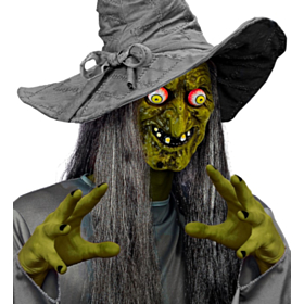 Heks Maske med Rullende Øyne