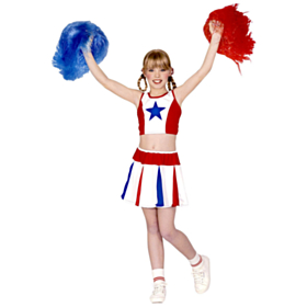Amerikansk Cheerleader Barnekostyme