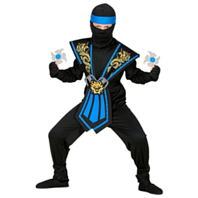 Mortal Ninja Barnekostyme Blå