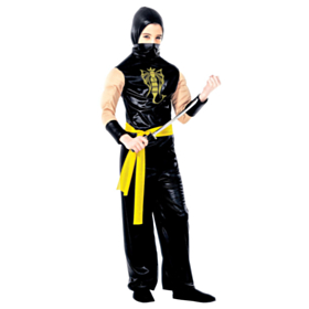 Power Ninja Barnekostyme
