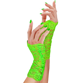 Fingerløse Blondehansker Neon