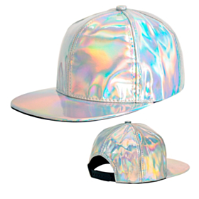 Holografisk Caps Sølv