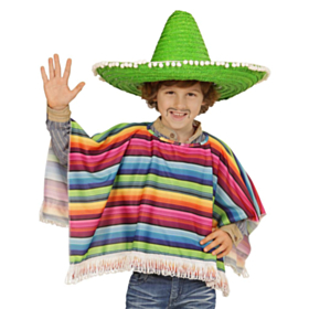 Fiesta Poncho Barnekostyme
