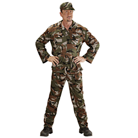 Militær Soldat Kostyme