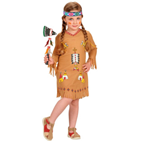 Indianerjente Barnekostyme Brun