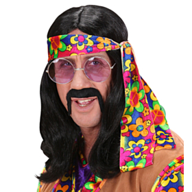 Hippie Dude Parykk Svart