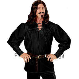 Piratskjorte Svart