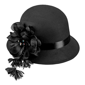 1920-talls Hatt Svart