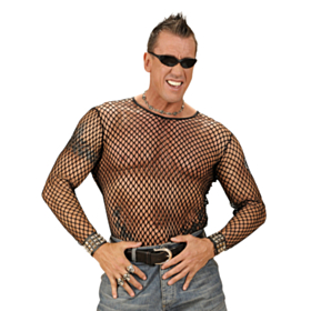 Nettingbluse Svart