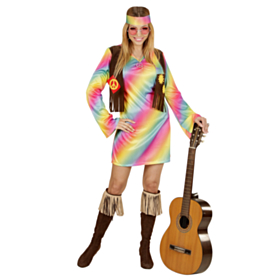 Hippiejente Regnbue Kostyme