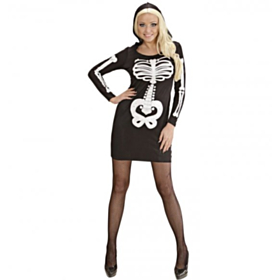 Glamorøs Skelettdiva Kostyme