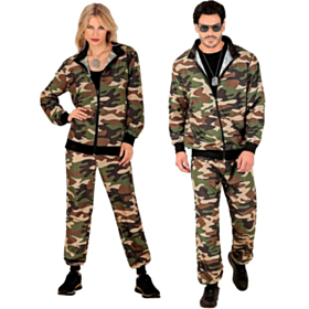 Kamuflasje 80-talls Treningsdress Kostyme