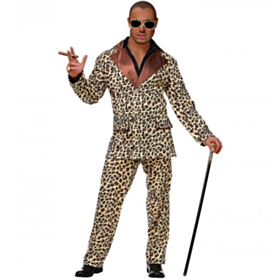 Pimp Leopardmønster Kostyme
