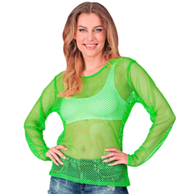 Neon Nettingbluse Grønn