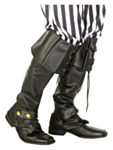 Pirat Deluxe Støvelovertrekk
