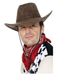 Slitt Cowboyhatt Brun