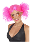80-talls Buns Parykk Rosa