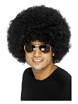 Stor Funky 70-talls Afroparykk Svart
