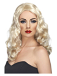 Glamorøs Krøllete Parykk Blond