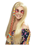 Hippieparykk Blond
