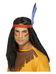 Indianer Parykk & Pannebånd
