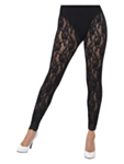 80-talls Blonde Leggings Svart