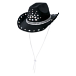 Rhinsten Cowboyhatt Svart