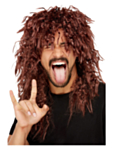 Hard Rocker Parykk Brun