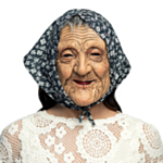 Gammel Dame Maske