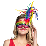 Maskerade Øyenmaske Regnbue