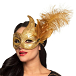 Maskerade Øyenmaske Gull
