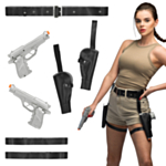 Lara Croft Lekepistoler & Hylster Sett