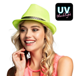 Gangster Fedora Neongrønn