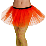 90-talls Tutu Skjørt Neonoransje