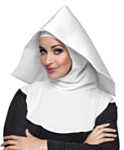 Nonne Hodeplagg Hvitt