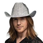 Cowboyhatt Glimmer Sølv