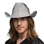 Cowboyhatt Glimmer Sølv