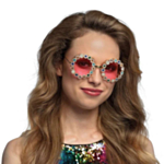 Hippie Diamantblomster Briller