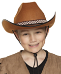 Brun Cowboyhatt Barn