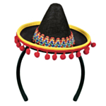 Liten Meksikansk Sombrero Rød og Gul