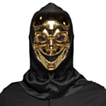 Mefisto Djevel Maske Gull