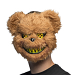 Blodig Plysj Bamse Maske