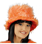 Plysj Hippiehatt Oransje