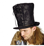 Steampunk Flosshatt Svart