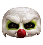 Horror Klovn Halvmaske Grønn