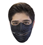 Glidelås Halvmaske Latex