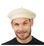 Fransk Beret Hvit