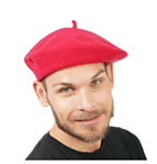 Fransk Beret Rød
