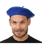 Fransk Beret Blå
